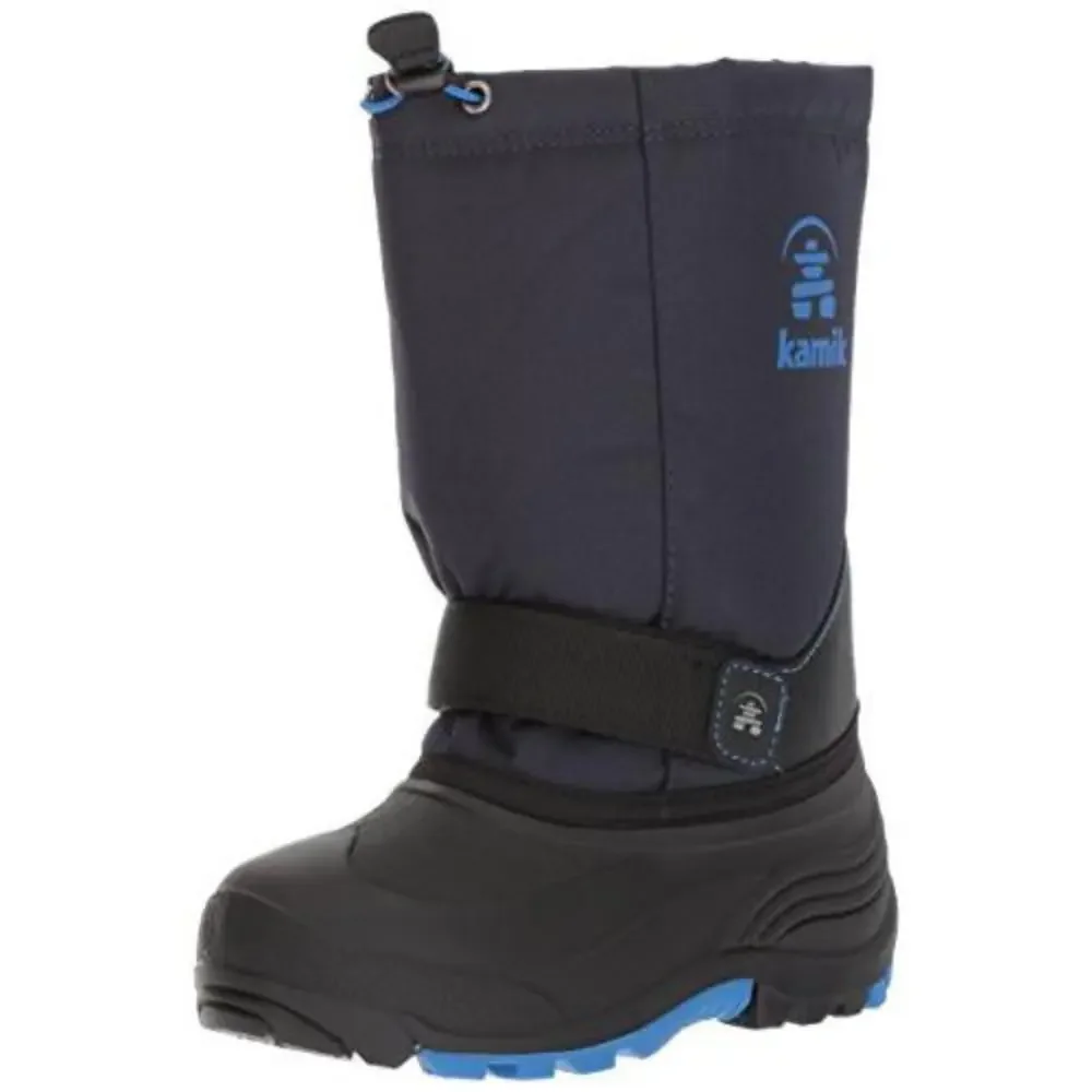 Kamik Rocket NK8125S-NA3 Toddler 9 Navy Waterproof Pull On Winter Boots DDK856